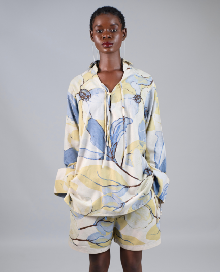 Floral Linen Breeze Blouse