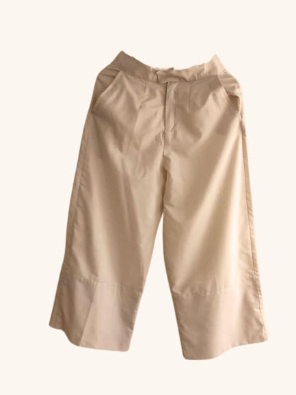 Safari Style Pant in Beige Linen