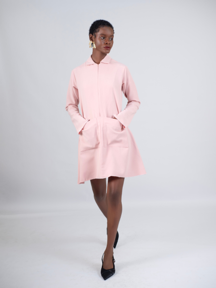 Pink Zipper Dress